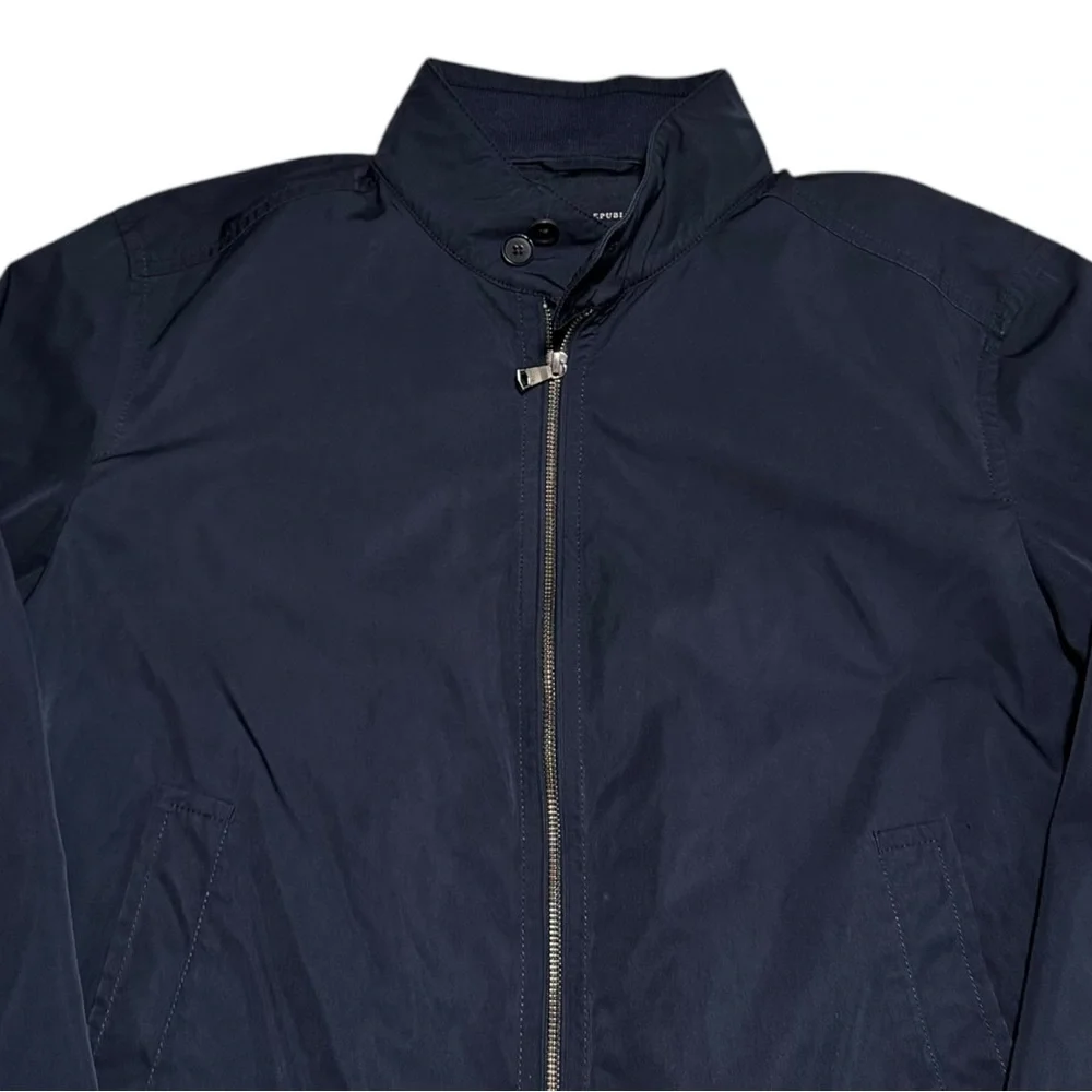 Banana Republic 2010 Polyester‎ Lightweight Black Full Zip Jacket Adult XL